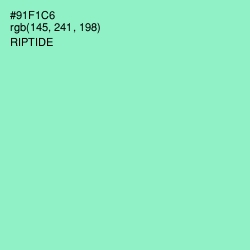 #91F1C6 - Riptide Color Image