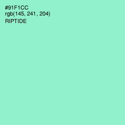 #91F1CC - Riptide Color Image