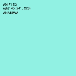 #91F1E2 - Anakiwa Color Image