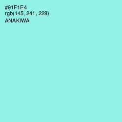 #91F1E4 - Anakiwa Color Image