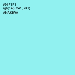 #91F1F1 - Anakiwa Color Image