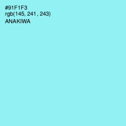 #91F1F3 - Anakiwa Color Image