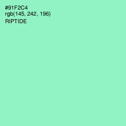 #91F2C4 - Riptide Color Image