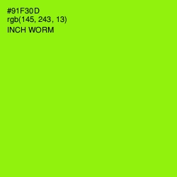 #91F30D - Inch Worm Color Image