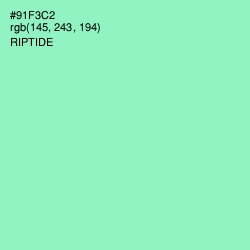 #91F3C2 - Riptide Color Image