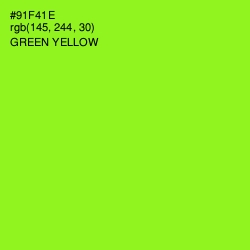 #91F41E - Green Yellow Color Image