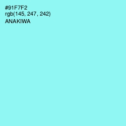 #91F7F2 - Anakiwa Color Image