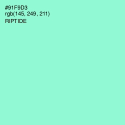 #91F9D3 - Riptide Color Image