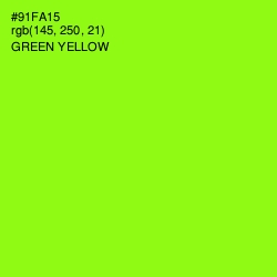 #91FA15 - Green Yellow Color Image