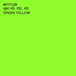 #91FC2B - Green Yellow Color Image