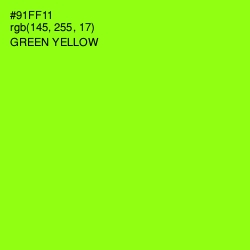 #91FF11 - Green Yellow Color Image