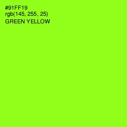 #91FF19 - Green Yellow Color Image