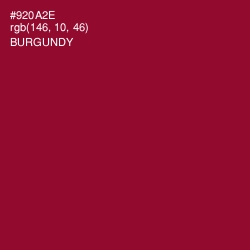 #920A2E - Burgundy Color Image