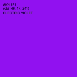 #9211F1 - Electric Violet Color Image