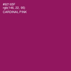 #92165F - Cardinal Pink Color Image