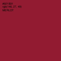 #921B31 - Merlot Color Image