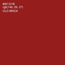 #921D1B - Old Brick Color Image