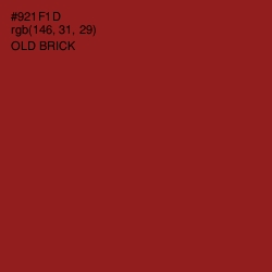 #921F1D - Old Brick Color Image