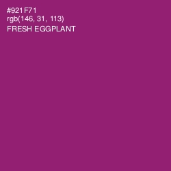 #921F71 - Fresh Eggplant Color Image