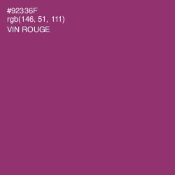 #92336F - Vin Rouge Color Image