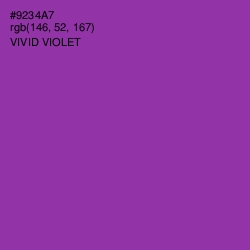#9234A7 - Vivid Violet Color Image