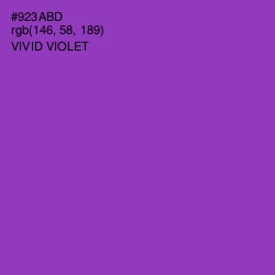 #923ABD - Vivid Violet Color Image