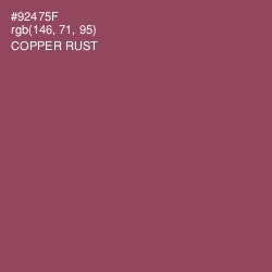 #92475F - Copper Rust Color Image