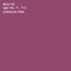 #92476F - Cannon Pink Color Image