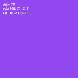 #9247F1 - Medium Purple Color Image
