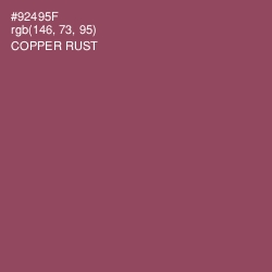 #92495F - Copper Rust Color Image