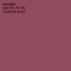 #924B5E - Copper Rust Color Image