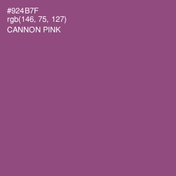 #924B7F - Cannon Pink Color Image