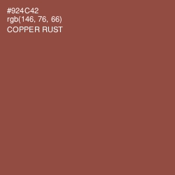 #924C42 - Copper Rust Color Image