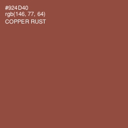 #924D40 - Copper Rust Color Image