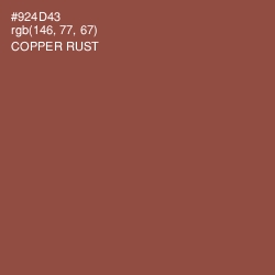 #924D43 - Copper Rust Color Image