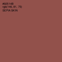 #92514B - Sepia Skin Color Image