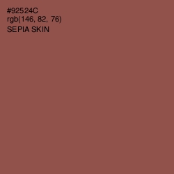 #92524C - Sepia Skin Color Image