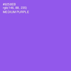 #9258EB - Medium Purple Color Image