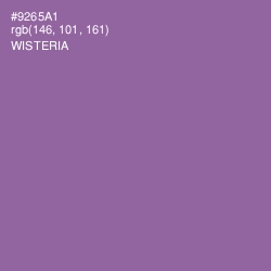 #9265A1 - Wisteria Color Image