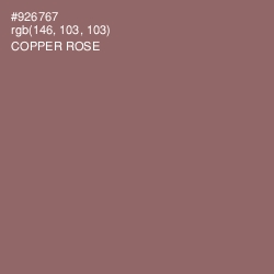 #926767 - Copper Rose Color Image