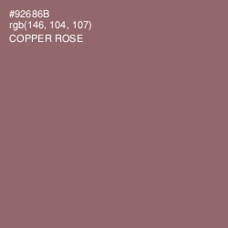 #92686B - Copper Rose Color Image