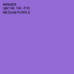 #9268D5 - Medium Purple Color Image