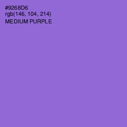 #9268D6 - Medium Purple Color Image