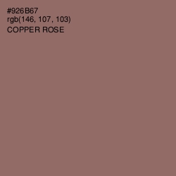 #926B67 - Copper Rose Color Image