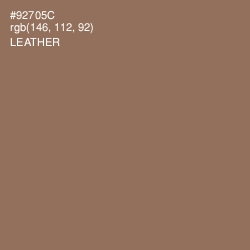 #92705C - Leather Color Image