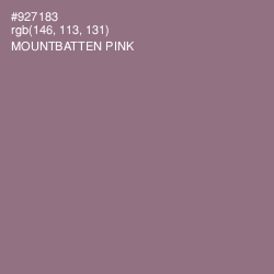 #927183 - Mountbatten Pink Color Image