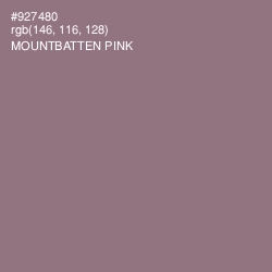 #927480 - Mountbatten Pink Color Image