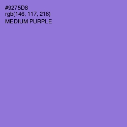 #9275D8 - Medium Purple Color Image