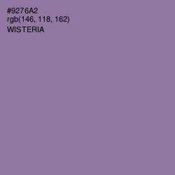 #9276A2 - Wisteria Color Image