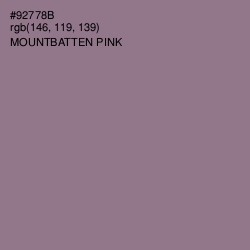 #92778B - Mountbatten Pink Color Image
